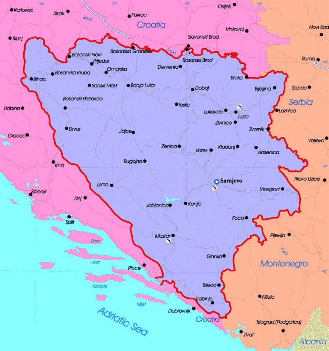 Politički sustav Bosne i Hercegovine kartica